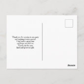 Carte Postale Rouge foncé et violet moderne Merci Abstrait (Dos)