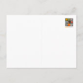 Carte Postale Rouge Gerbera Fleur marguerite Inspiration Script (Dos)