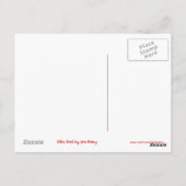 Carte postale rouge Glitz (Dos)