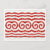 Carte postale ROUGE IONIC MOSAIC (Devant)
