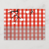 Carte postale Rouge Joyeux Noël (Dos)