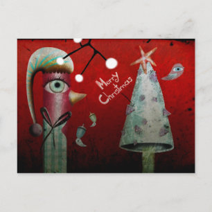 Carte postale Rouge Joyeux Noël