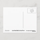 Carte postale rouge Lion Head (Dos)