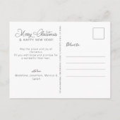 Carte Postale Rouge moderne 6 Photo Arbre de Noël (Dos)