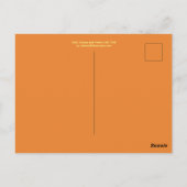 Carte postale rouge, orange et jaune (Dos)