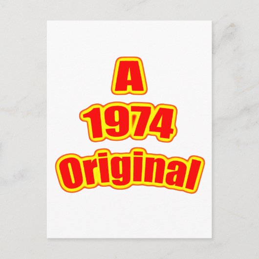 Carte Postale Rouge original 1974 (Devant)