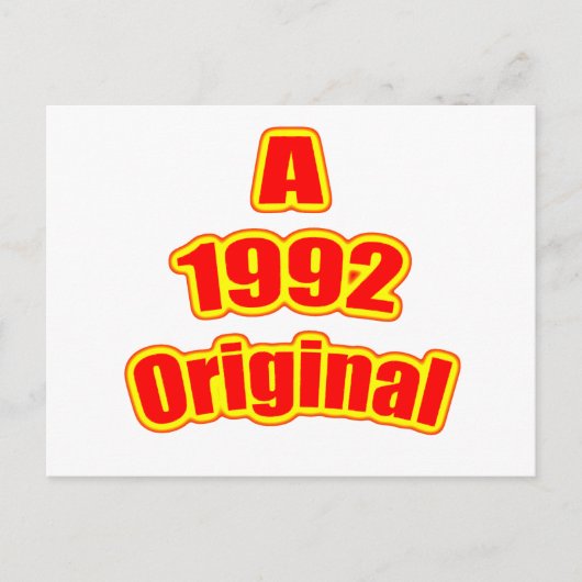 Carte Postale Rouge original 1992 (Devant)