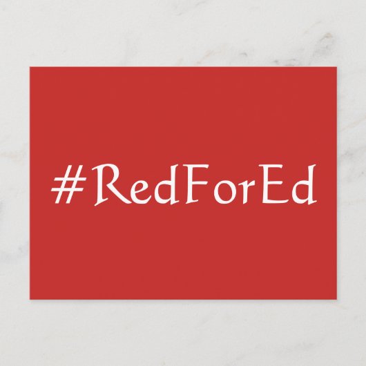 Carte Postale Rouge pour Ed (Devant)