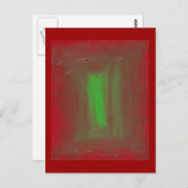 Carte Postale Rouge pour verdir l'hommage de Josef Albers (Devant / Derrière)