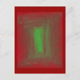 Carte Postale Rouge pour verdir l'hommage de Josef Albers