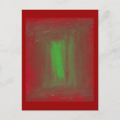 Carte Postale Rouge pour verdir l'hommage de Josef Albers (Devant)