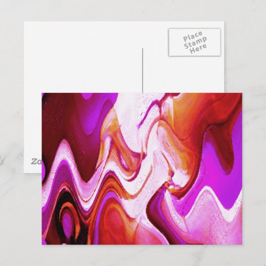 Carte Postale Rouge pourpre (Devant / Derrière)