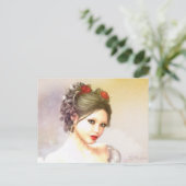 Carte Postale Rouge rose (Debout devant)