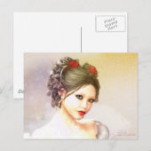 Carte Postale Rouge rose (Devant / Derrière)