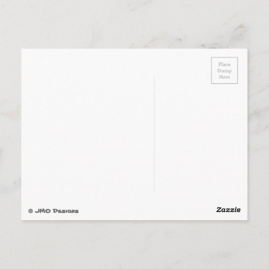 Carte Postale ROUGE RUSTE (couleur solide) ~ (Dos)