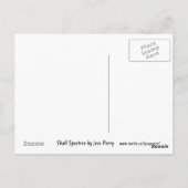 Carte postale rouge Skull Spectres (Dos)