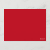 Carte Postale Rouge Skyline de New York (Dos)