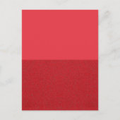 Carte postale rouge tomate fractionnée horizontale (Devant)