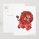 Carte Postale Rouge Tonu (Devant / Derrière)
