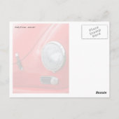 Carte Postale Rouge vintage (Dos)