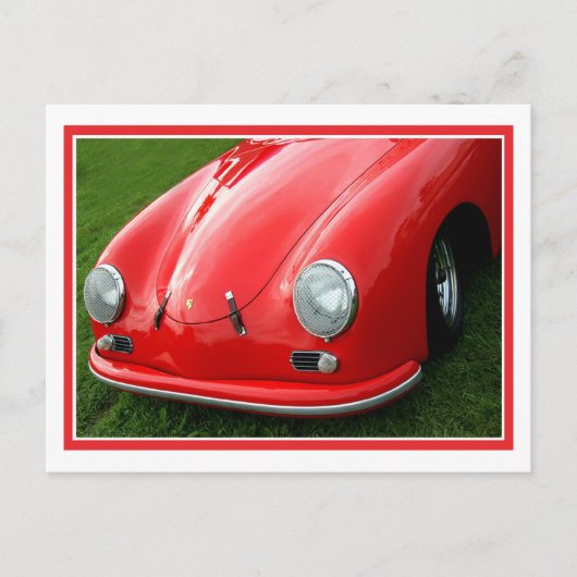 Carte Postale Rouge vintage (Devant)