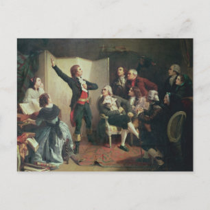 Carte Postale Rouget de Lisle chantant la Marseillaise