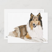 Carte Postale Rough Collie (Devant / Derrière)