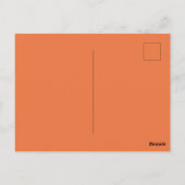 Carte Postale Rouille Brun Rustique Uni (Dos)