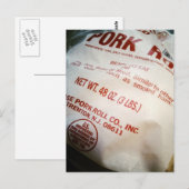 Carte Postale rouleau de porc coque (Devant / Derrière)