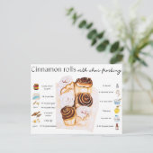 Carte postale - rouleaux de cannelle (Debout devant)