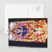 Carte Postale Rouleaux, fleurs et bijoux (Devant / Derrière)