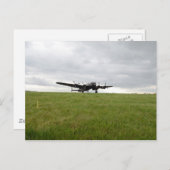 Carte Postale Roulement sur le sol d'Avro Lancaster (Devant / Derrière)