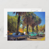 CARTE POSTALE ROULER DANS LA RUE (Devant / Derrière)