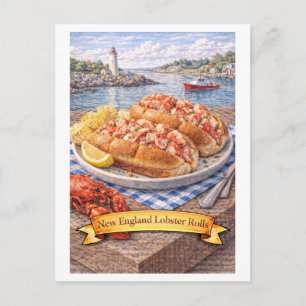 Carte Postale Roulés de homard de Nouvelle-Angleterre (Série de