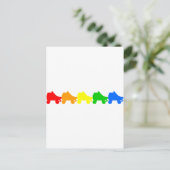 Carte Postale roulette arc-en-ciel (Debout devant)