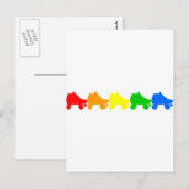 Carte Postale roulette arc-en-ciel (Devant / Derrière)