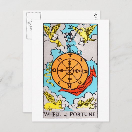 Carte Postale roulette de fortune (Devant / Derrière)