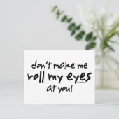 Carte Postale Roulez mes yeux (Debout devant)