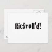 Carte Postale roulis (Devant / Derrière)