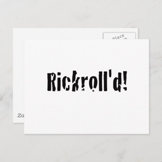 Carte Postale roulis (Devant / Derrière)