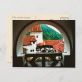 Carte Postale Roumanie, château de Dracula, Bran, Transylvannie, (Devant / Derrière)