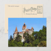 Carte Postale Roumanie, château de Dracula, Bran, Transylvannie, (Devant / Derrière)