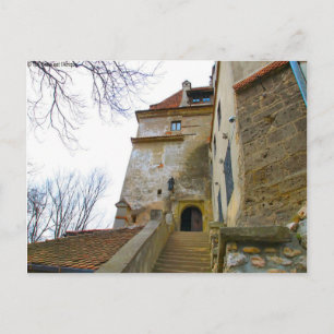 Carte Postale Roumanie, château de Dracula, Bran, Transylvannie,
