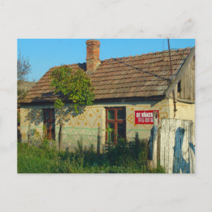 Carte Postale Roumanie, maison de village à vendre
