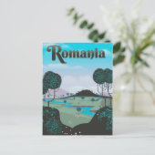 Carte Postale Roumanie Vintage affiche de voyage (Debout devant)