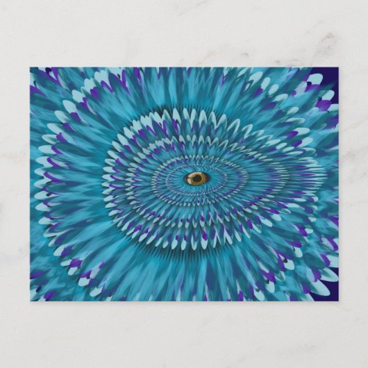 Carte Postale Round Jurassic EYE SEE YOU doodle (Devant)