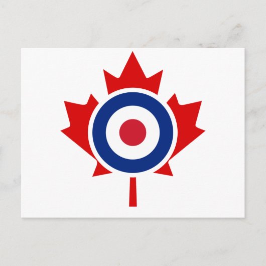 Carte Postale Roundel cible de hockey de curling de Mod Canada (Devant)