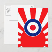 Carte Postale Roundel cible MOD sur l'éclatement du Japon (Devant / Derrière)