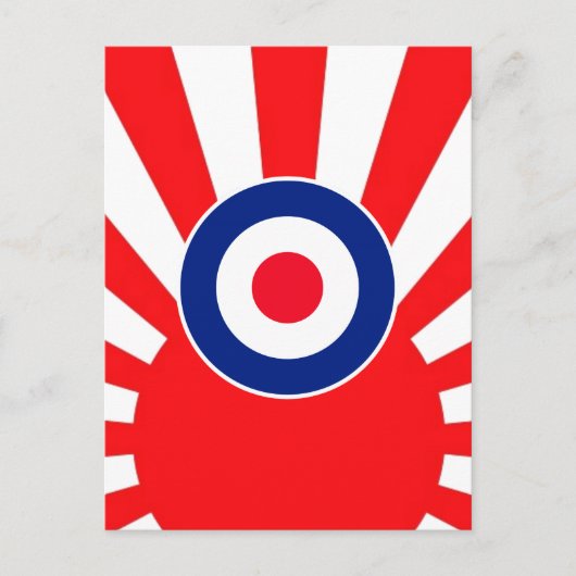 Carte Postale Roundel cible MOD sur l'éclatement du Japon (Devant)