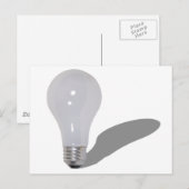 Carte Postale RoundLightbulb062210Ombres (Devant / Derrière)